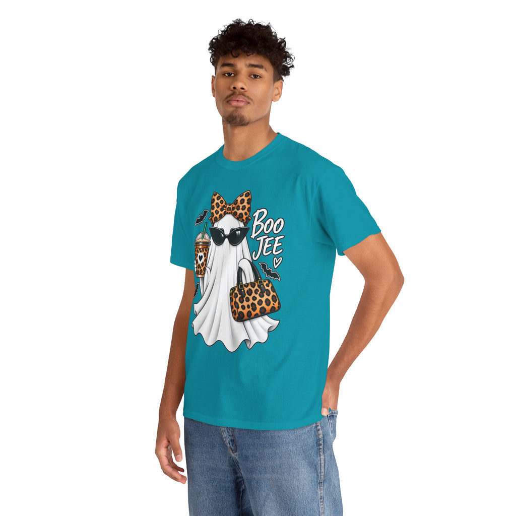 Boo Jee Halloween T-Shirt | Leopard Chic Ghost Tee