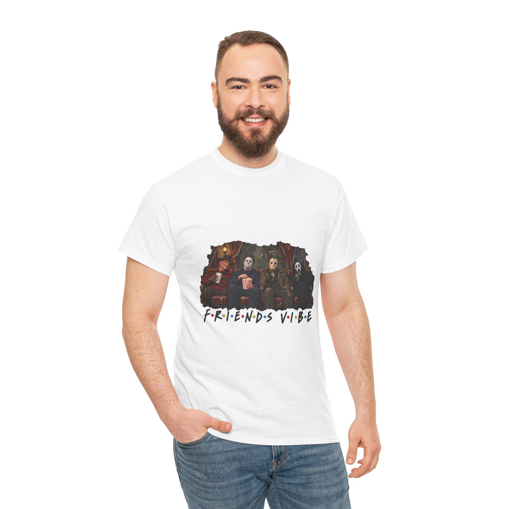Horror Movie Icons Friends Vibe Tee | Vintage Slasher Characters Graphic Shirt | Unisex designs