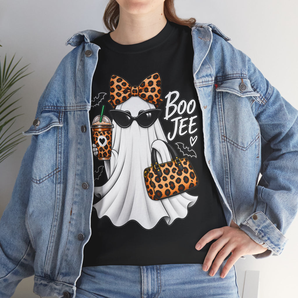 Boo Jee Halloween T-Shirt | Leopard Chic Ghost Tee