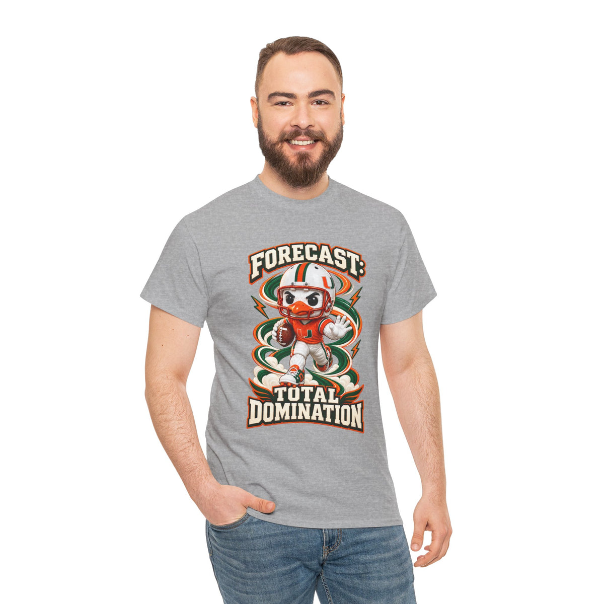 Forecast: Total Domination T-Shirt | UM | Miami |Canes | Cartoon Tee | Graphic tee