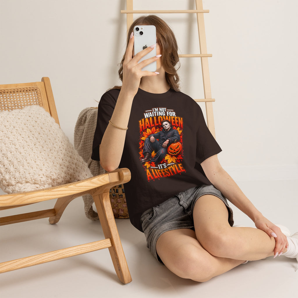 I'm Not Waiting for Halloween It's a Lifestyle tee | Michael Myers Halloween design