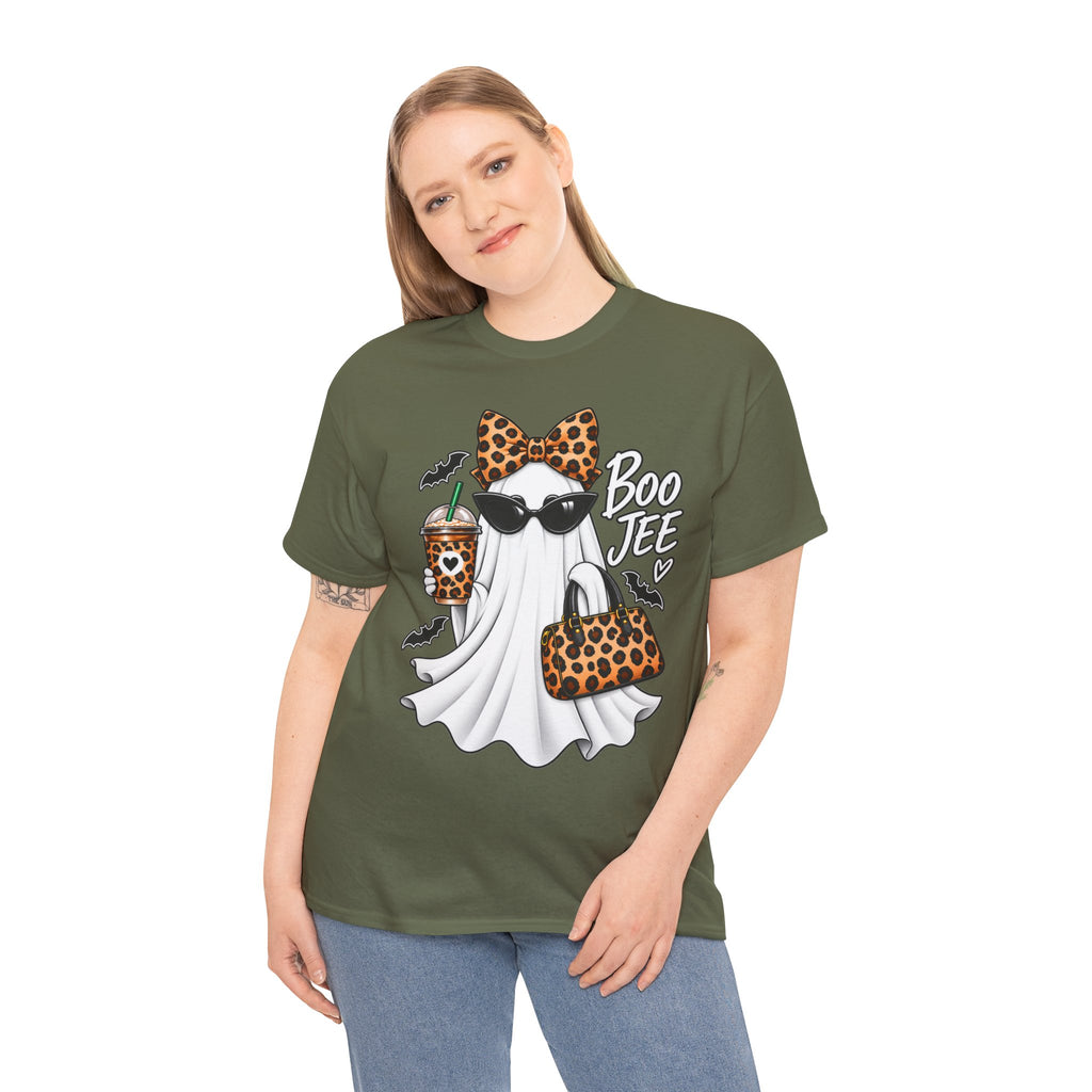 Boo Jee Halloween T-Shirt | Leopard Chic Ghost Tee