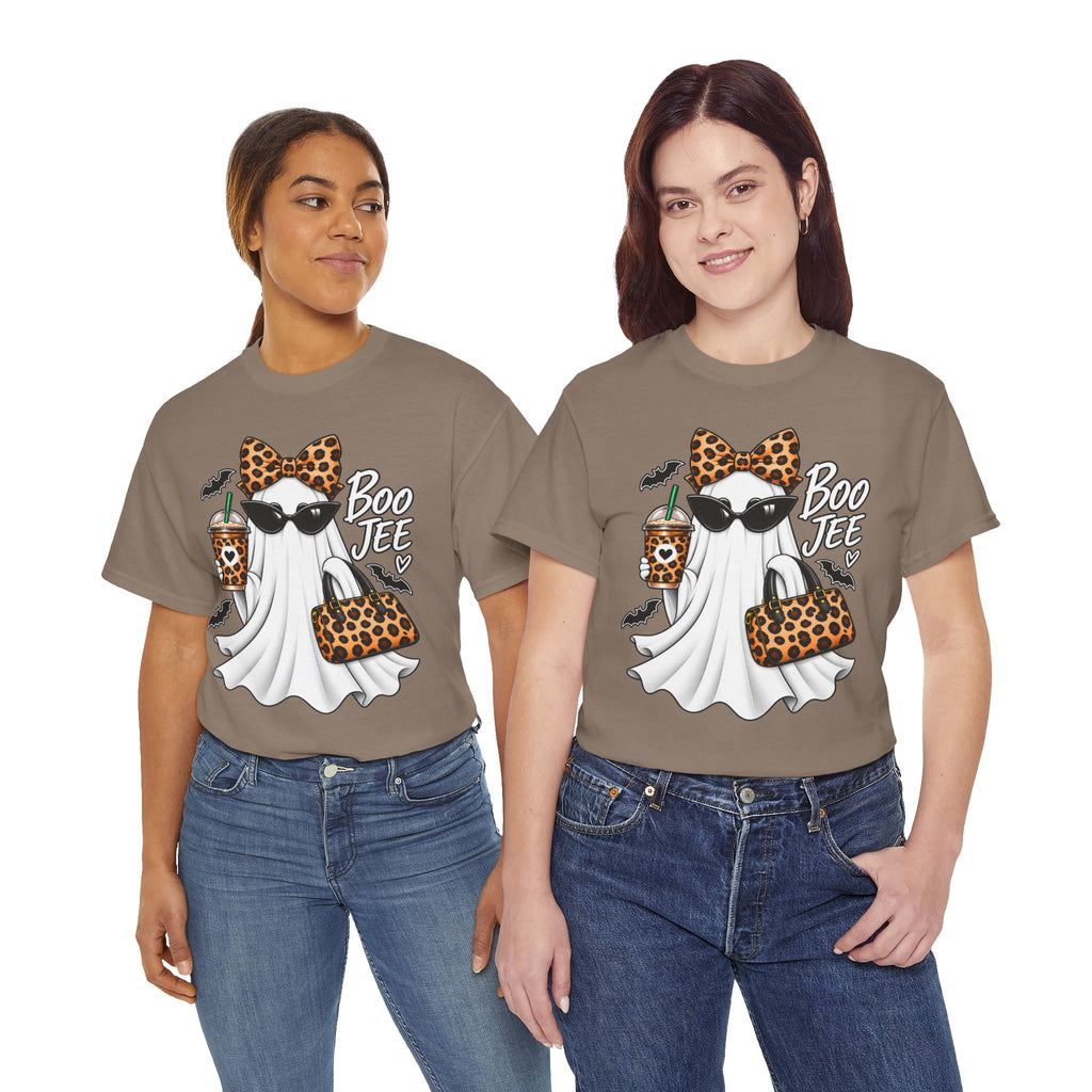 Boo Jee Halloween T-Shirt | Leopard Chic Ghost Tee