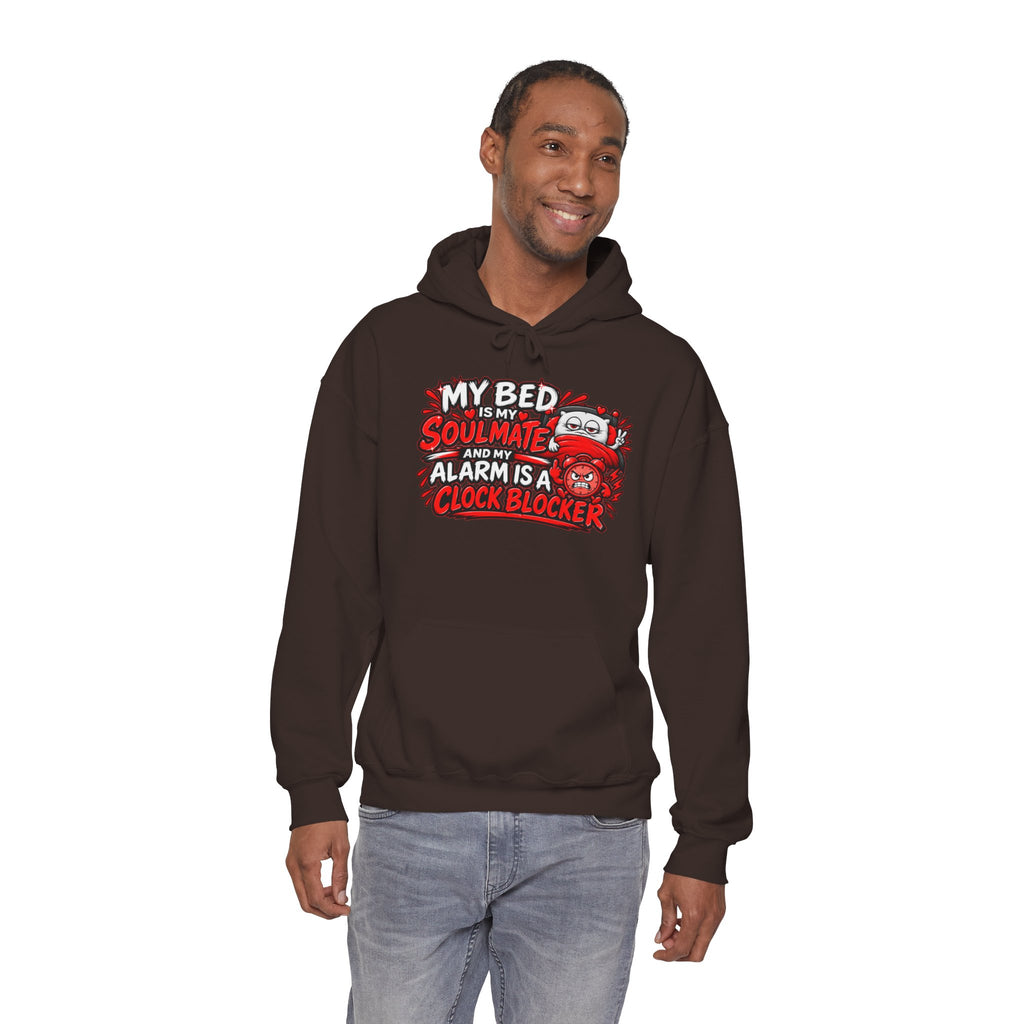My Bed Is My Soulmate Alarm Is A Clock-Blocker Hoodie | Funny Hoodie