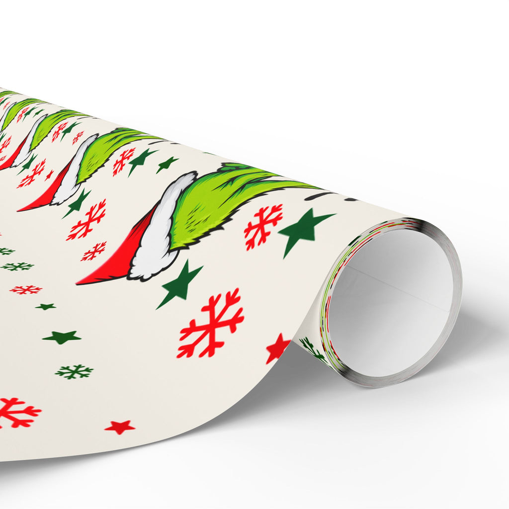 Grinch Button Christmas Wrapping Paper