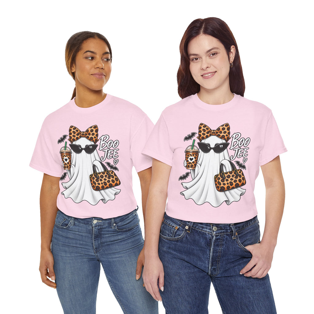 Boo Jee Halloween T-Shirt | Leopard Chic Ghost Tee