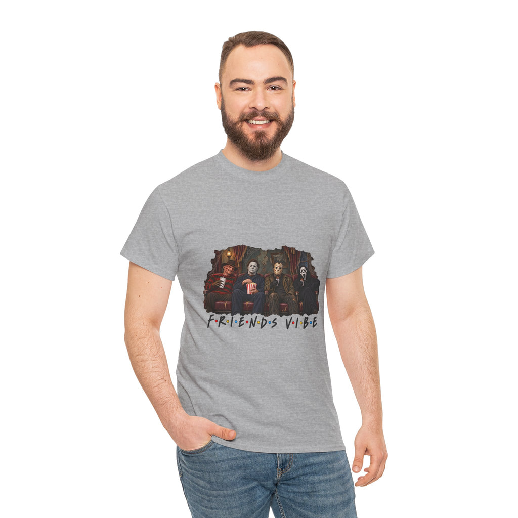 Horror Movie Icons Friends Vibe Tee | Vintage Slasher Characters Graphic Shirt | Unisex designs