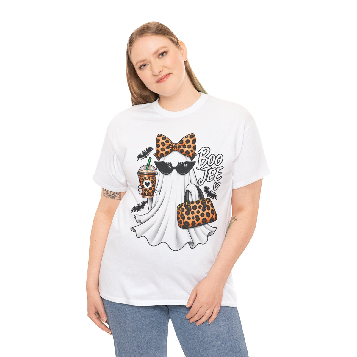 Boo Jee Halloween T-Shirt | Leopard Chic Ghost Tee